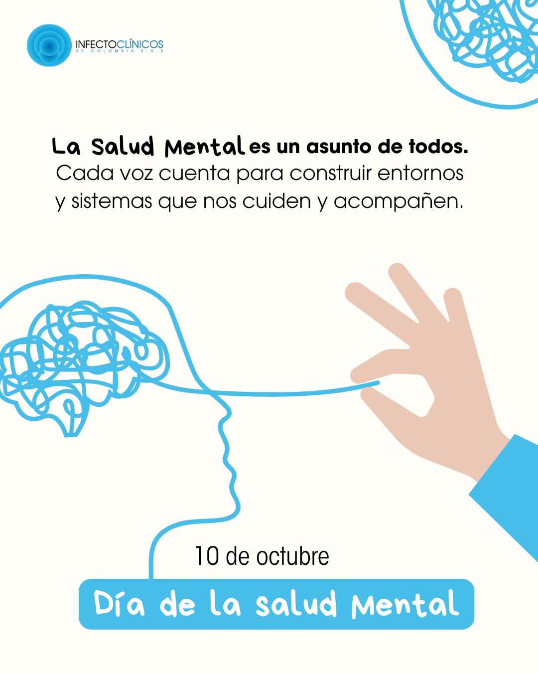 Pieza Día de la Salud Mental, 10 de octubre: La salud mental es un asunto de todos. Cada voz cuenta para construir entornos y sistemas que nos cuiden y acompañen.